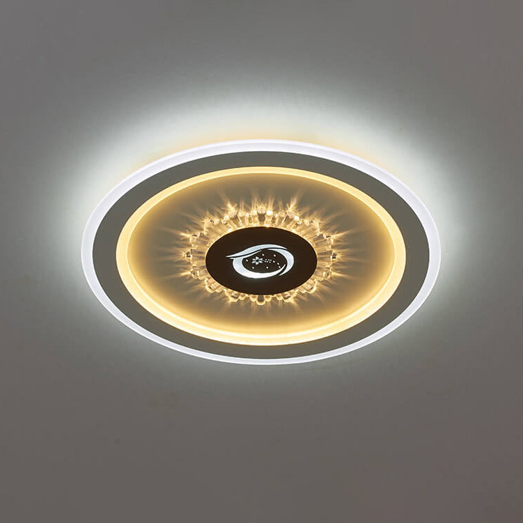 Lumivolt Astra LED Deckenleuchte | Modernes Acryl-Design | Farbwechsel | Dimmbar mit Fernbedienung