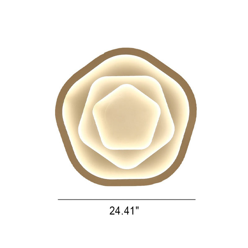 Roselyn LED Deckenleuchte | Romantisches Rosendesign | 3 Farben Wechselbar | Dimmbar