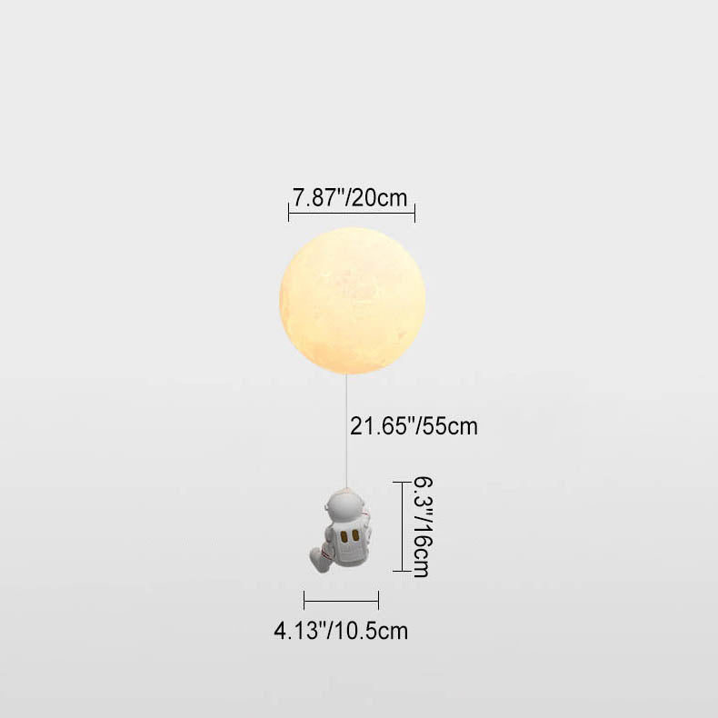 AstroLuxe Kreatives Astronaut Wandlampe | Eisen- und Harzdesign | Einzigartige Beleuchtung für Schlafzimmer | Stimmungslicht