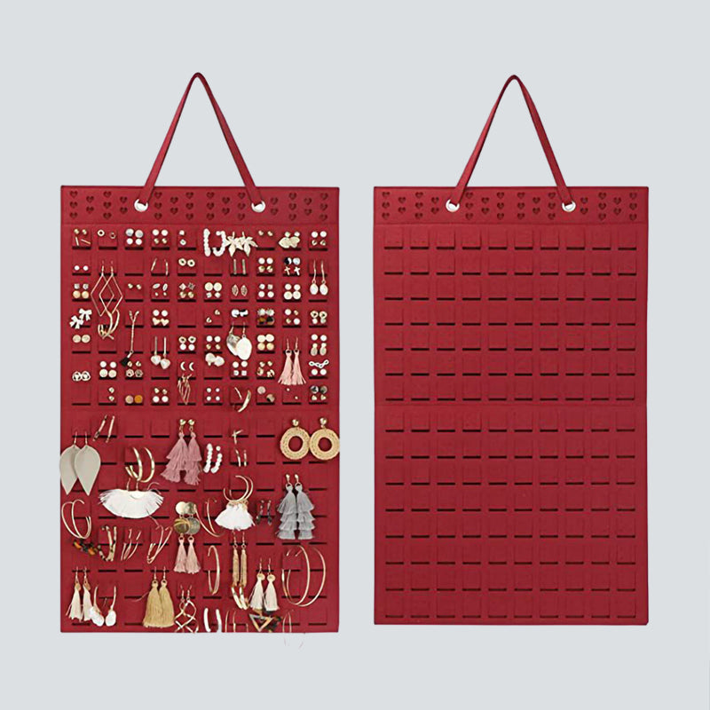 OrgaFelt Schmuck Organizer | Hängender Filz Organizer | Platzsparend & Stylisch | Perfekt für Schmuck & Accessoires