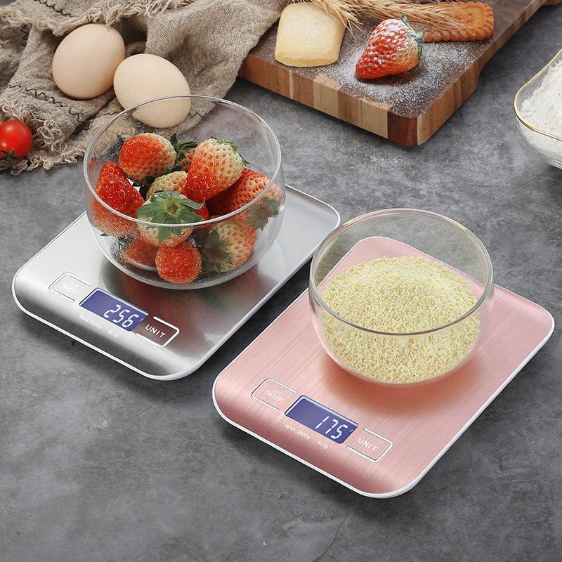 WeighMate Digitale Küchenwaage mit LED Display | Tragbar | Präzise Messungen | Für Backen, Kochen und Diäten