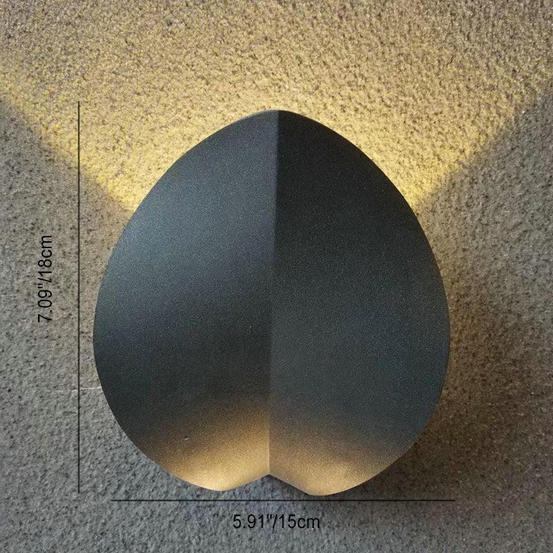 Clovara LED Wandleuchte | Nordic Design | Wasserdicht | Vierblättriges Kleeblatt Aluminium Außenleuchte