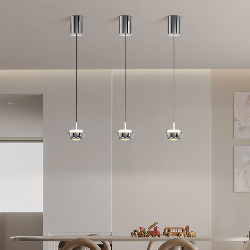 NovaHalo Halbkreis LED Pendelleuchte | Modernes Design | Dimmbar | Elegante Beleuchtung für Esszimmer & Wohnzimmer