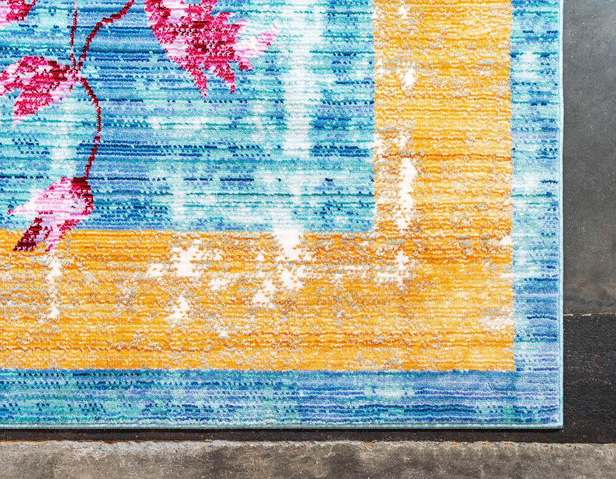 Floravana Vintage Teppich mit Blumenmuster | Eleganter Stil | Weich & Strapazierfähig | Perfekt für Wohnzimmer & Schlafzimmer