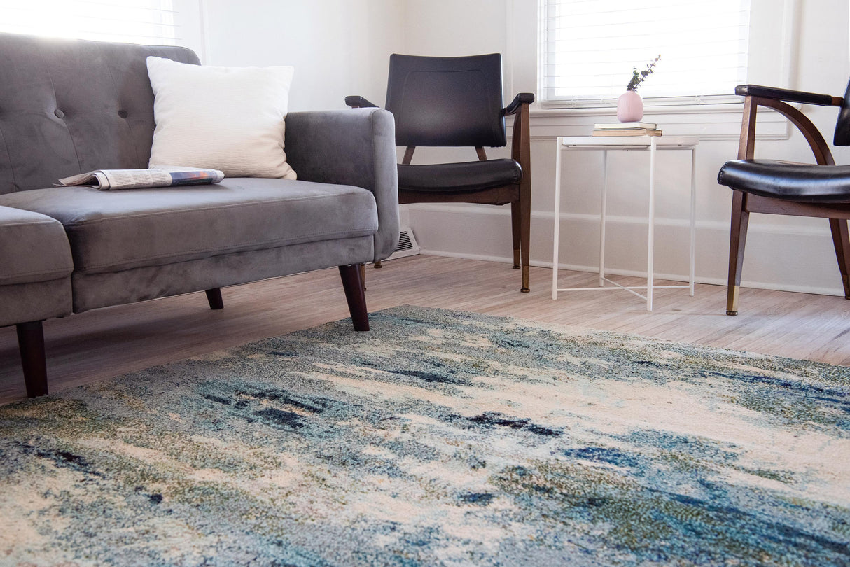 AquarelLuxe Teppich - Wasserfarben-Design | Hochwertiger Teppich für Wohn- & Schlafzimmer | Weich & Pflegeleicht