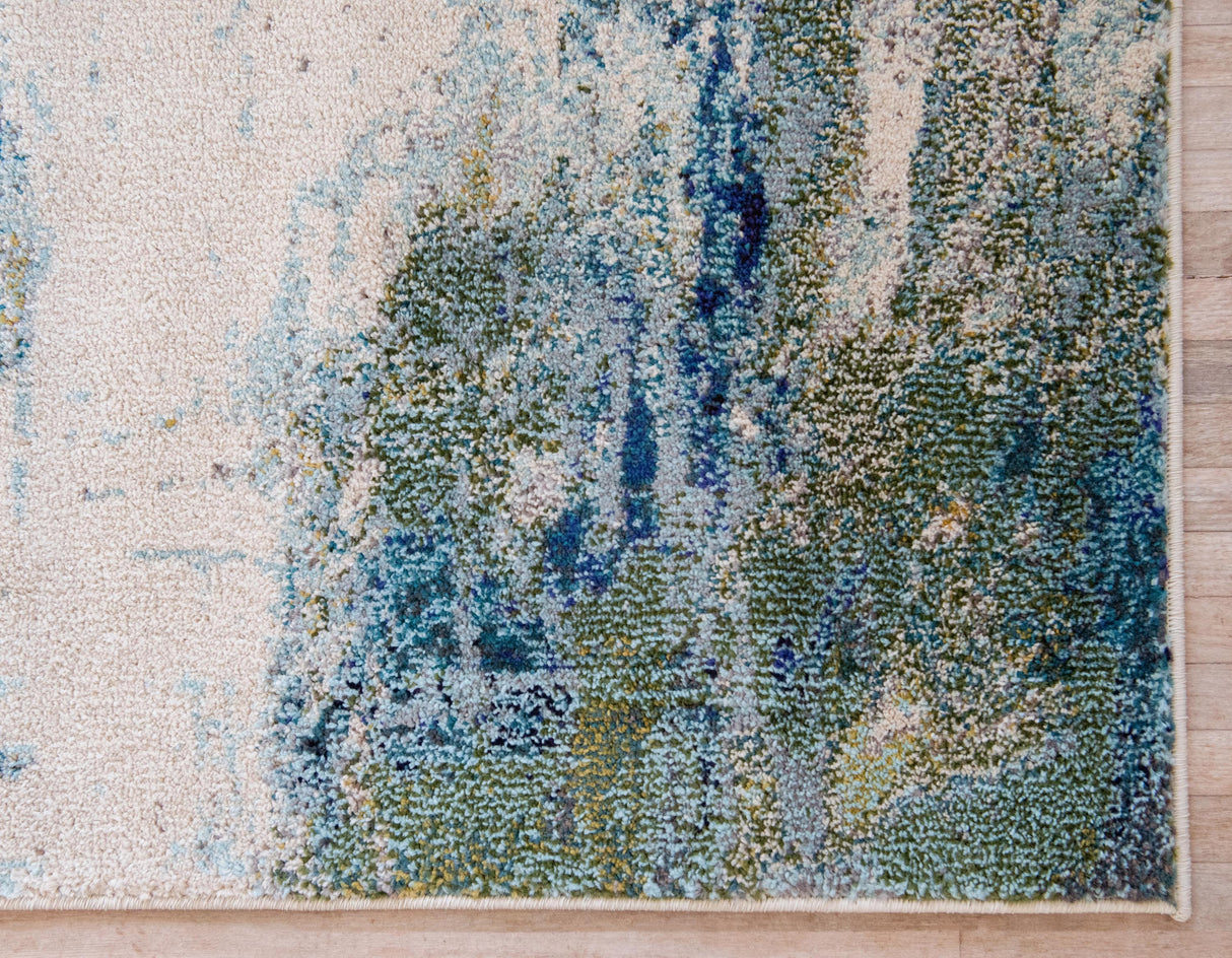 AquarelLuxe Teppich - Wasserfarben-Design | Hochwertiger Teppich für Wohn- & Schlafzimmer | Weich & Pflegeleicht