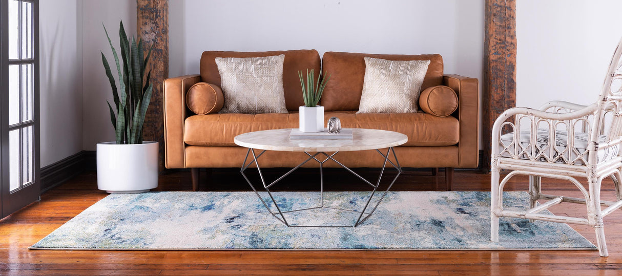 AquarelLuxe Teppich - Wasserfarben-Design | Hochwertiger Teppich für Wohn- & Schlafzimmer | Weich & Pflegeleicht