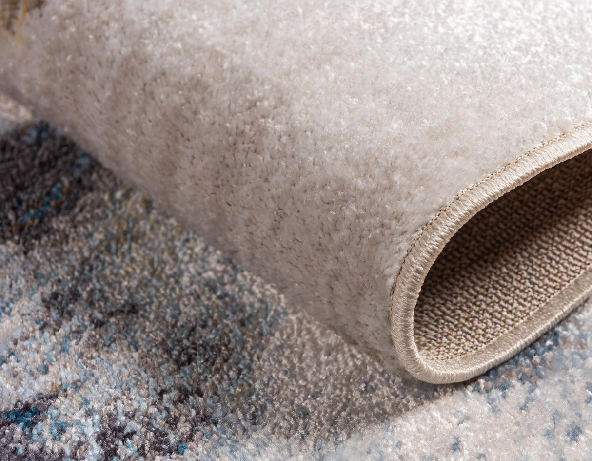 ColorNova Moderner Teppich mit Farbspritz-Design | Hochwertiger Wohnteppich | Vielseitig einsetzbar | Stilvolle Wohnkultur