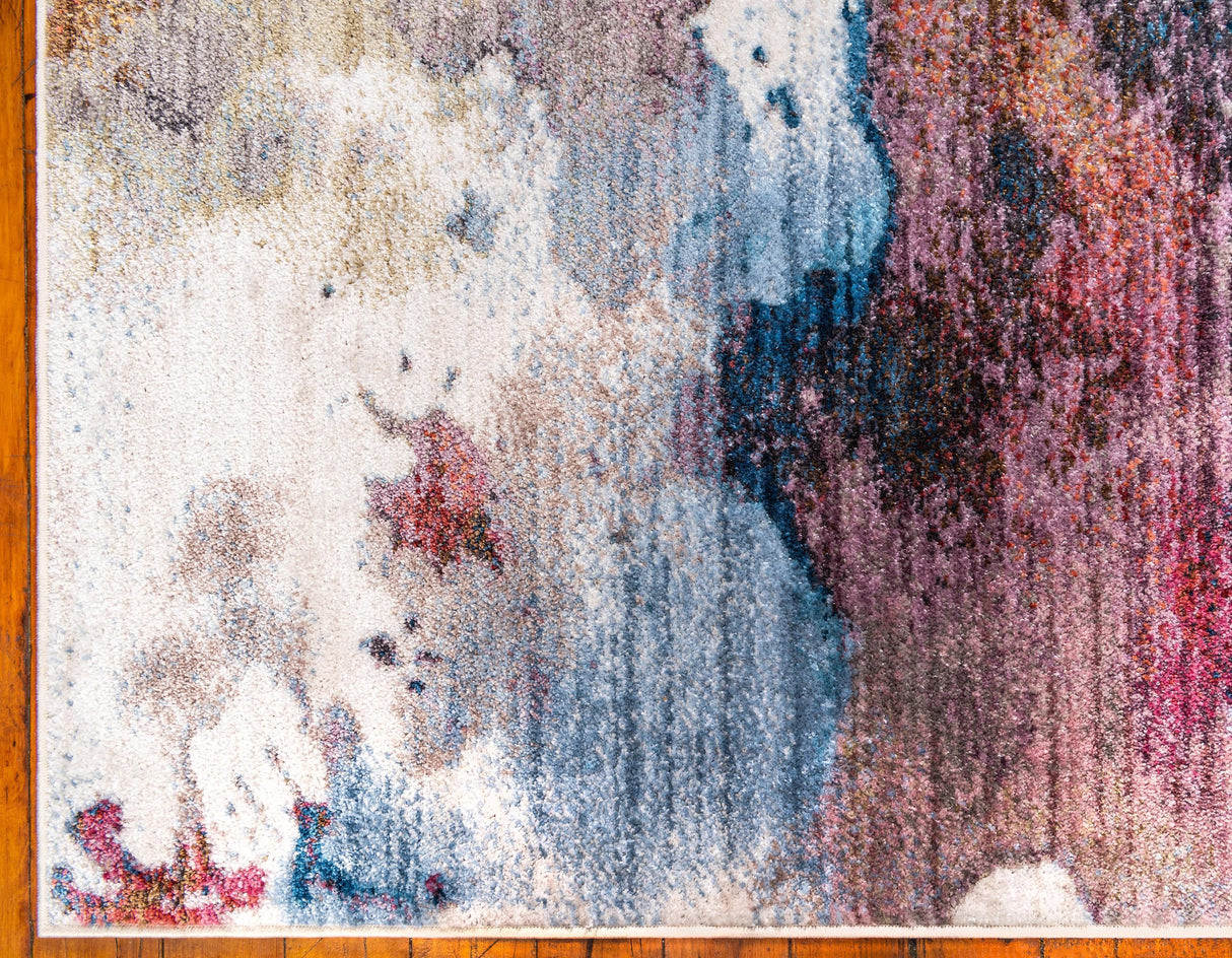 ColorNova Moderner Teppich mit Farbspritz-Design | Hochwertiger Wohnteppich | Vielseitig einsetzbar | Stilvolle Wohnkultur