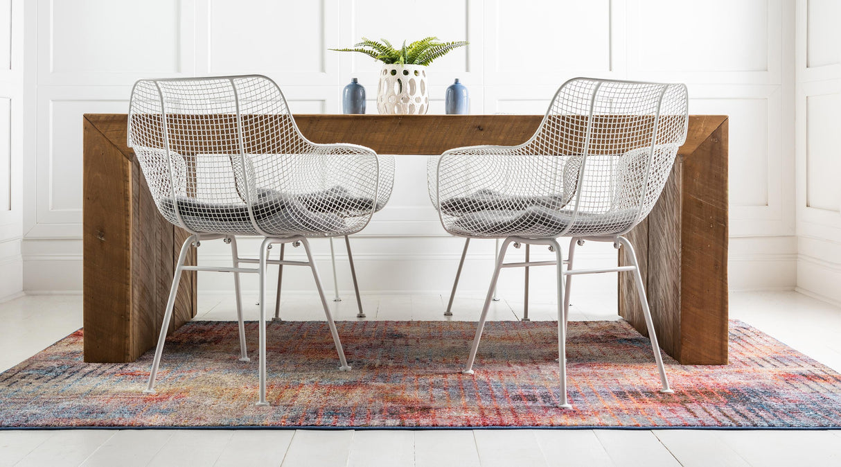 Gridora Moderner Teppich mit verblasstem Gittermuster | Weich & Komfortabel | Elegante Wohnraumdeko