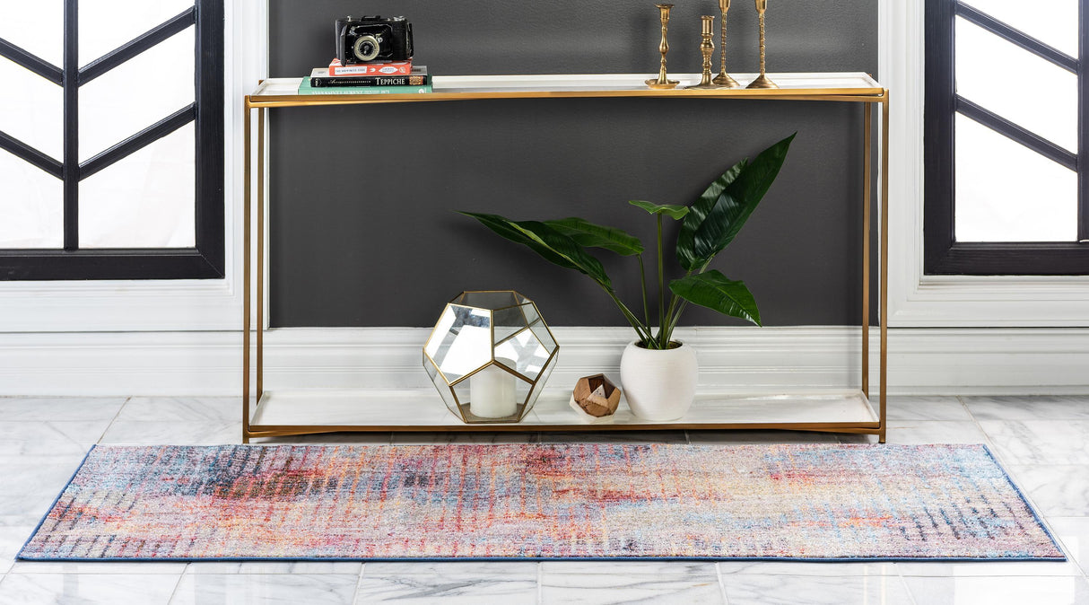 Gridora Moderner Teppich mit verblasstem Gittermuster | Weich & Komfortabel | Elegante Wohnraumdeko