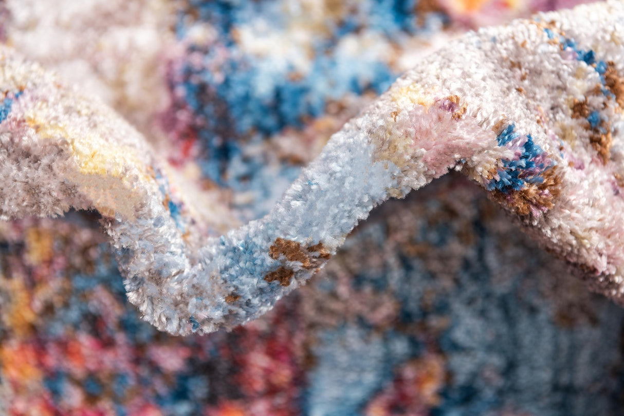 ColorWave - Moderner Design Teppich | Farbige Akzente | Weich & Strapazierfähig | Perfekte Wohnraumdeko