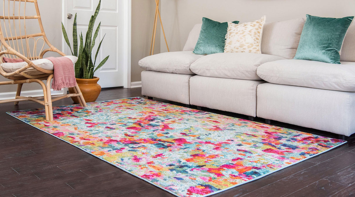 ArtisLoom - Art Deco Teppich in Multicolor Design | Moderner Stil | Luxuriöse Wohnraumgestaltung