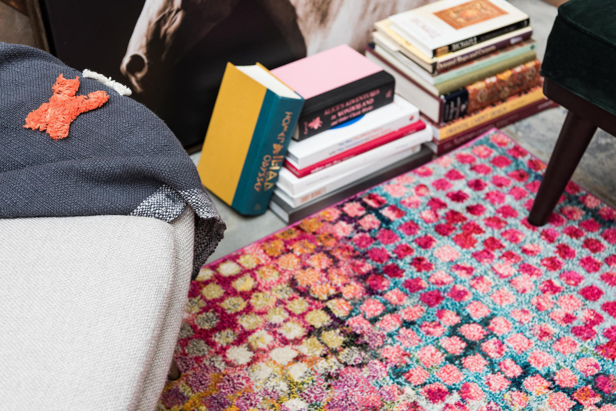 Circluna Moderner Teppich mit Kreisdesign | Luxuriöse Wohnraumdeko | Weich & Pflegeleicht