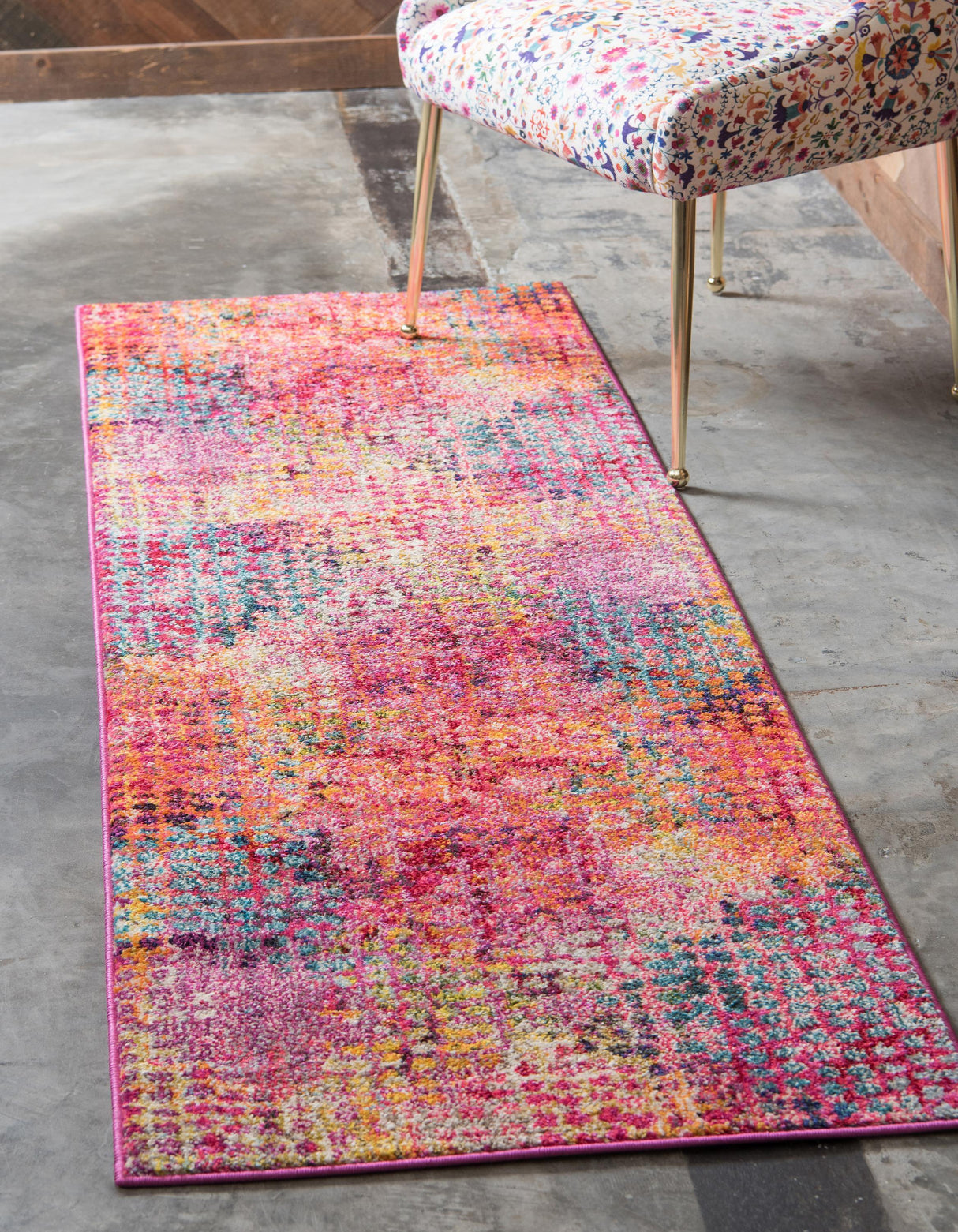 Orbira Moderner Teppich mit Kreisdesign | Elegante Wohnraumdeko | Weich & Pflegeleicht