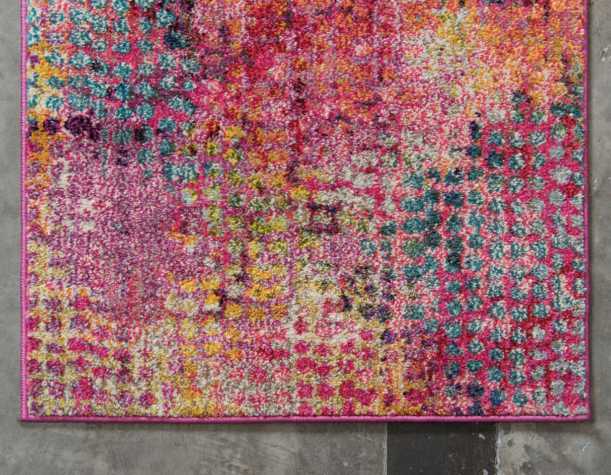 Orbira Moderner Teppich mit Kreisdesign | Elegante Wohnraumdeko | Weich & Pflegeleicht