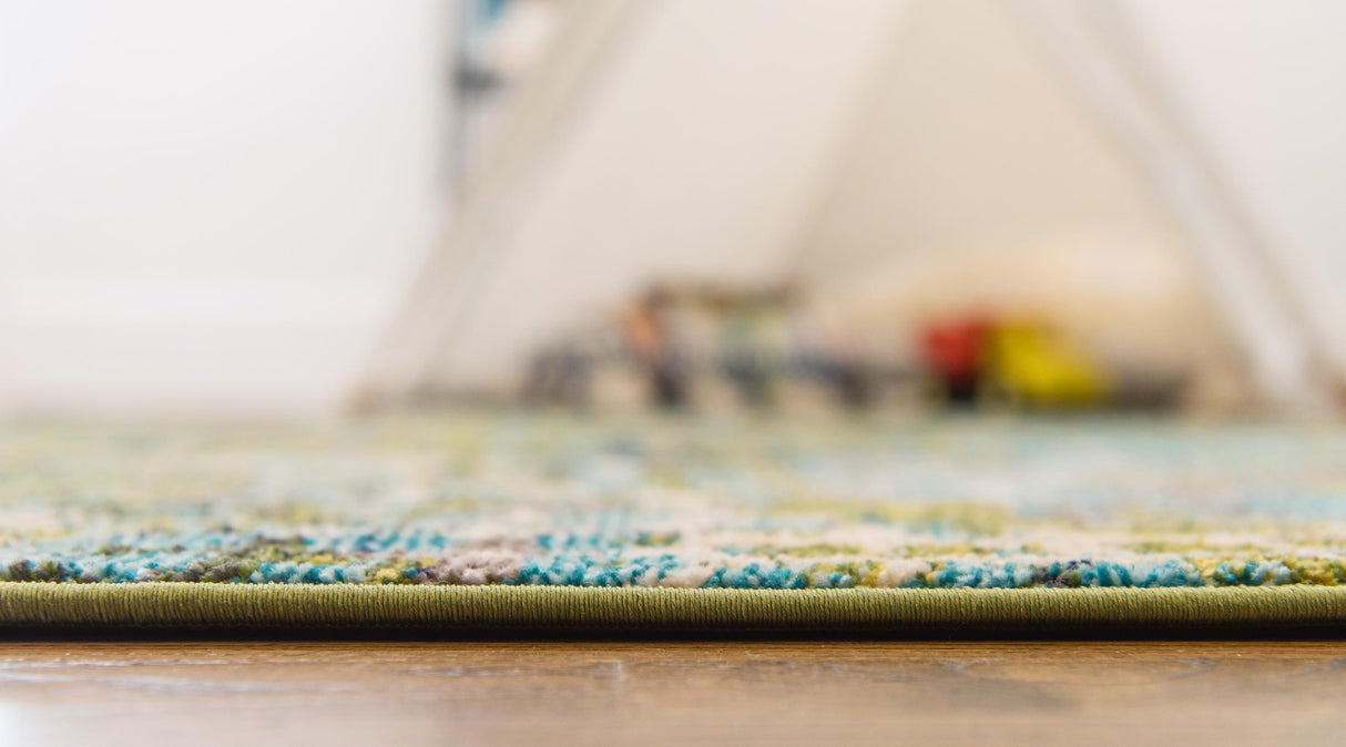 Orbira Moderner Teppich mit Kreisdesign | Elegante Wohnraumdeko | Weich & Pflegeleicht