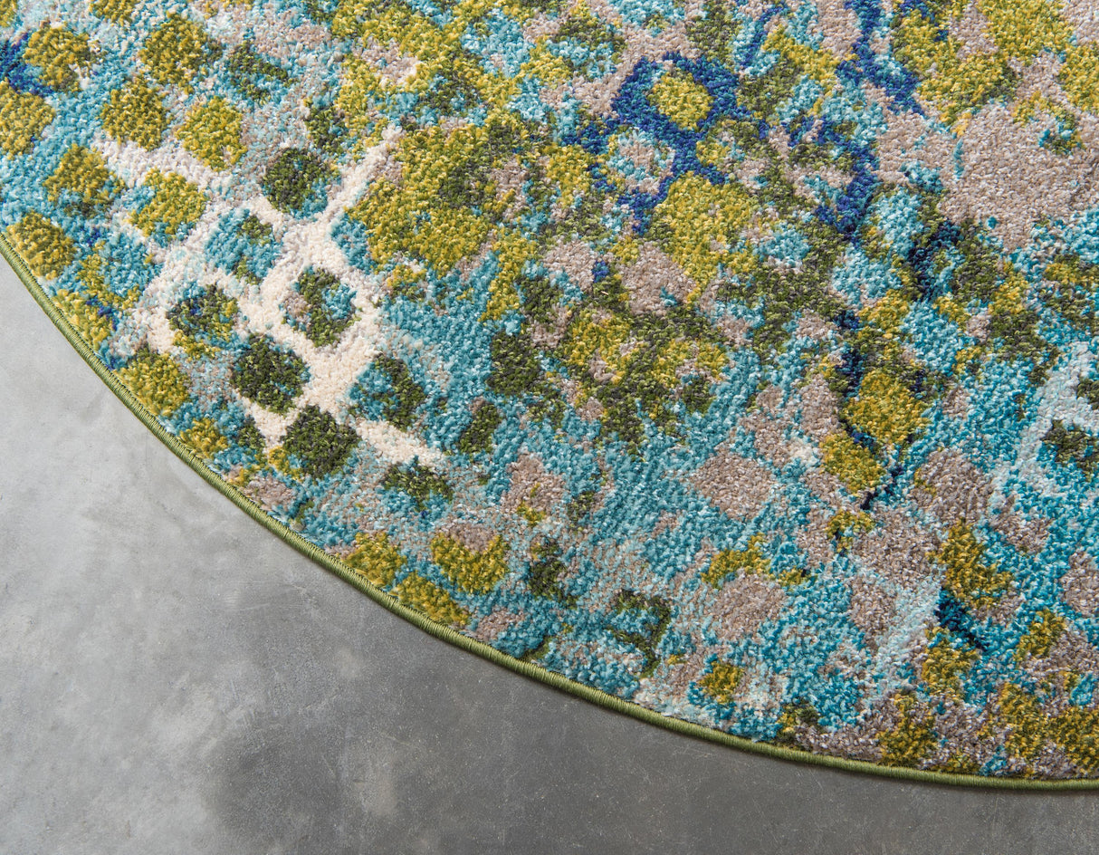 Orbira Moderner Teppich mit Kreisdesign | Elegante Wohnraumdeko | Weich & Pflegeleicht