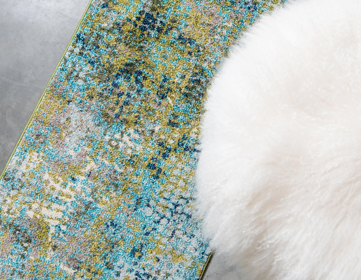 Orbira Moderner Teppich mit Kreisdesign | Elegante Wohnraumdeko | Weich & Pflegeleicht