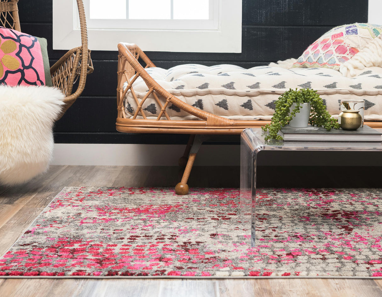 Orbira Moderner Teppich mit Kreisdesign | Elegante Wohnraumdeko | Weich & Pflegeleicht