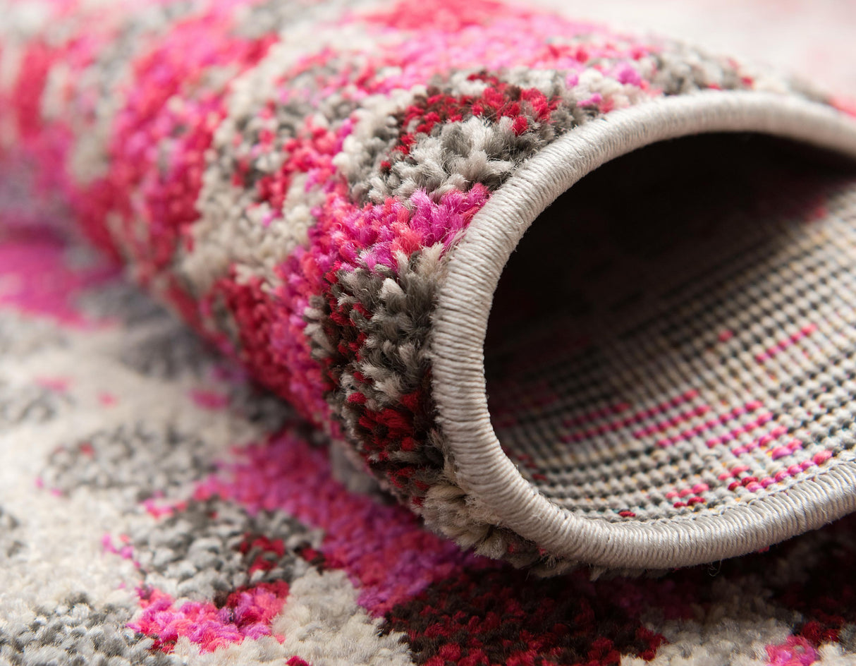 Orbira Moderner Teppich mit Kreisdesign | Elegante Wohnraumdeko | Weich & Pflegeleicht