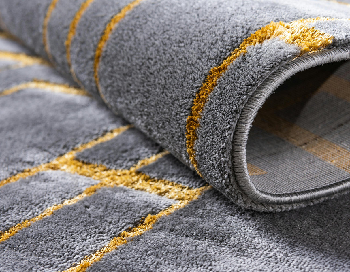 CubeLux Design Teppich | Luxuriöser Würfelmuster Teppich | Weich & Stilvoll | Verschiedene Größen & Farben