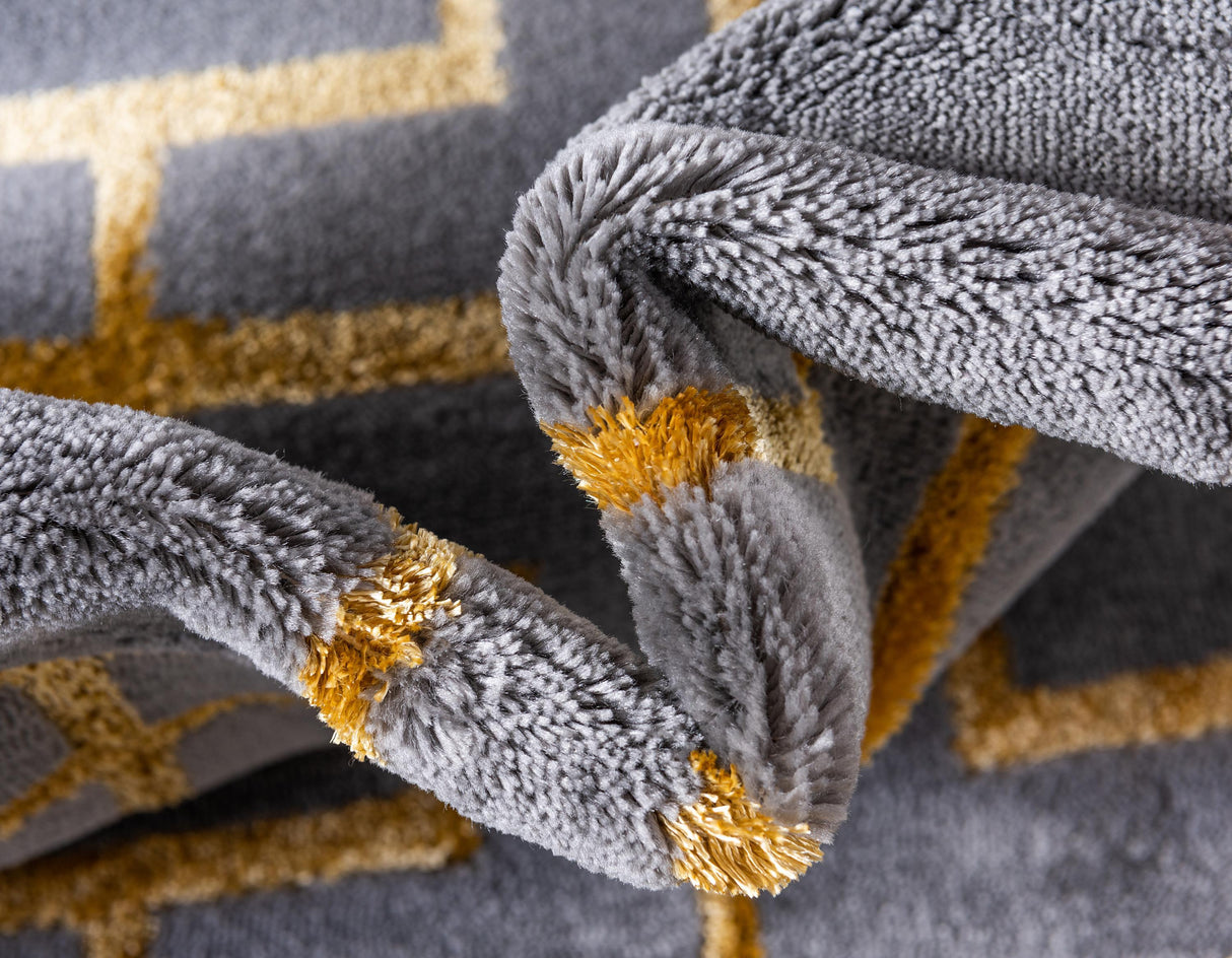 CubeLux Design Teppich | Luxuriöser Würfelmuster Teppich | Weich & Stilvoll | Verschiedene Größen & Farben