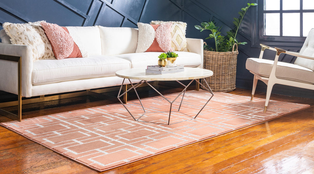 CubeLux Design Teppich | Luxuriöser Würfelmuster Teppich | Weich & Stilvoll | Verschiedene Größen & Farben