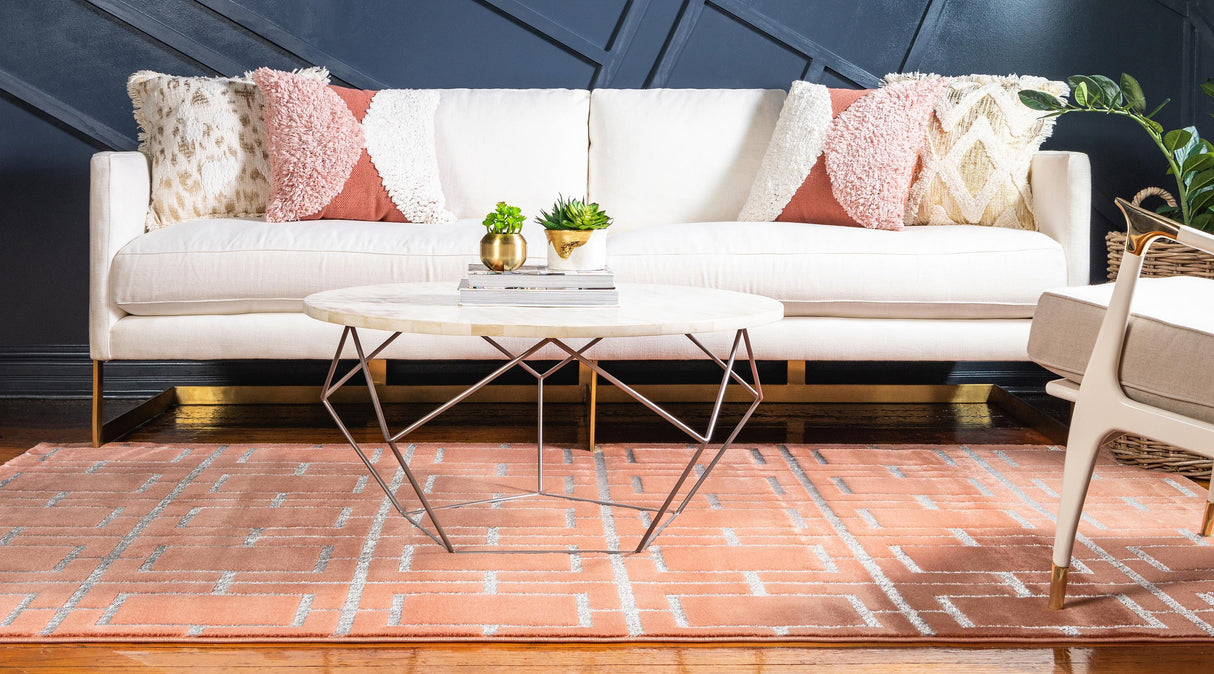 CubeLux Design Teppich | Luxuriöser Würfelmuster Teppich | Weich & Stilvoll | Verschiedene Größen & Farben