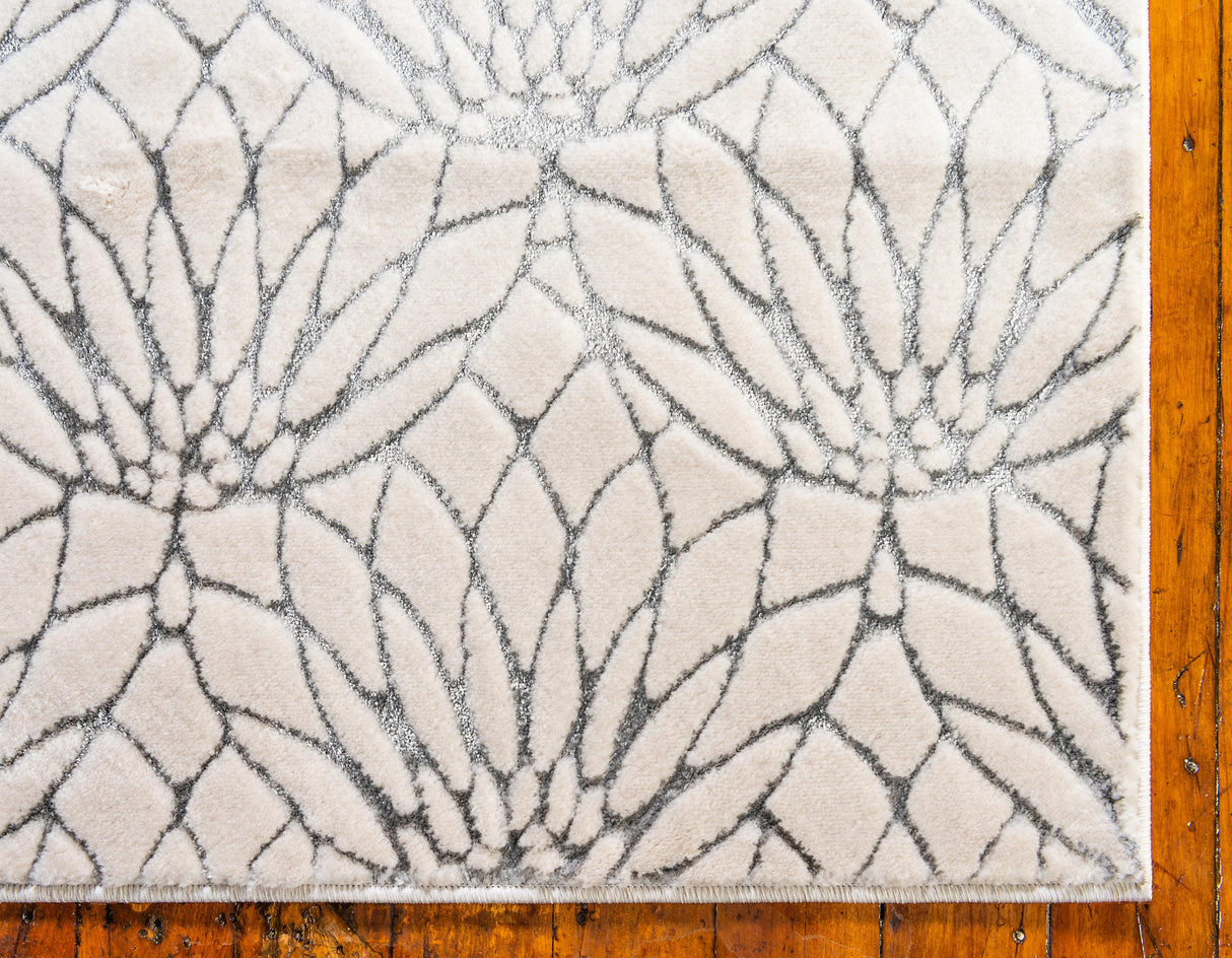 Floriva Lotusblumen-Teppich | Luxus-Design | Hochwertige Musterung | Wohn- & Schlafzimmer-Deko