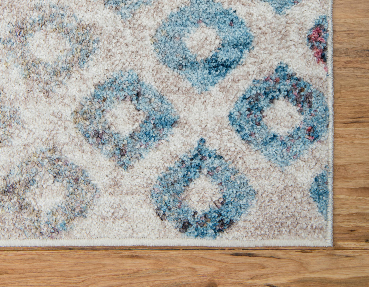 ColorPatch Regenbogen Teppich | Quadratmuster Teppich | Moderne Farben & Designs