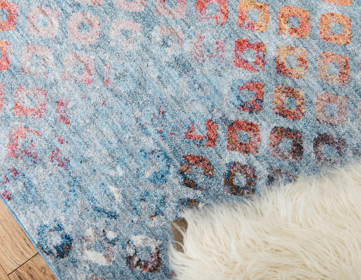 ColorPatch Regenbogen Teppich | Quadratmuster Teppich | Moderne Farben & Designs