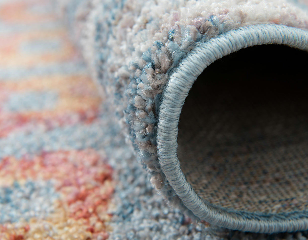 ColorPatch Regenbogen Teppich | Quadratmuster Teppich | Moderne Farben & Designs