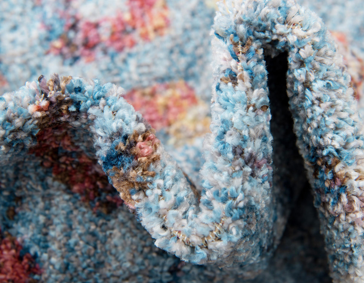 ColorPatch Regenbogen Teppich | Quadratmuster Teppich | Moderne Farben & Designs