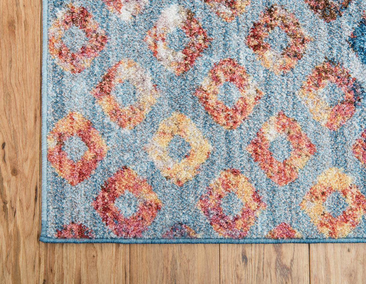 ColorPatch Regenbogen Teppich | Quadratmuster Teppich | Moderne Farben & Designs