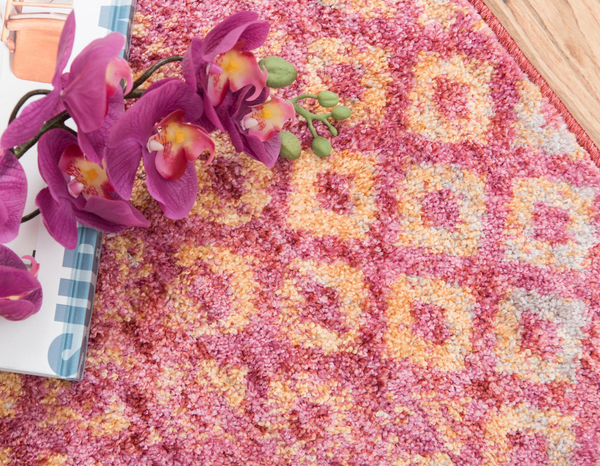 ColorPatch Regenbogen Teppich | Quadratmuster Teppich | Moderne Farben & Designs