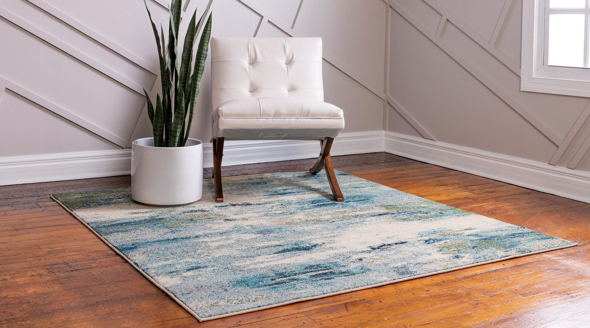 AquarelLuxe Teppich - Wasserfarben-Design | Hochwertiger Teppich für Wohn- & Schlafzimmer | Weich & Pflegeleicht