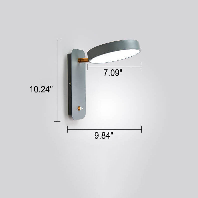 LumaSwitch Nordic LED Wandleuchte | Drehbar | 3 Lichtfarben | Leselampe | Minimalistisches Design