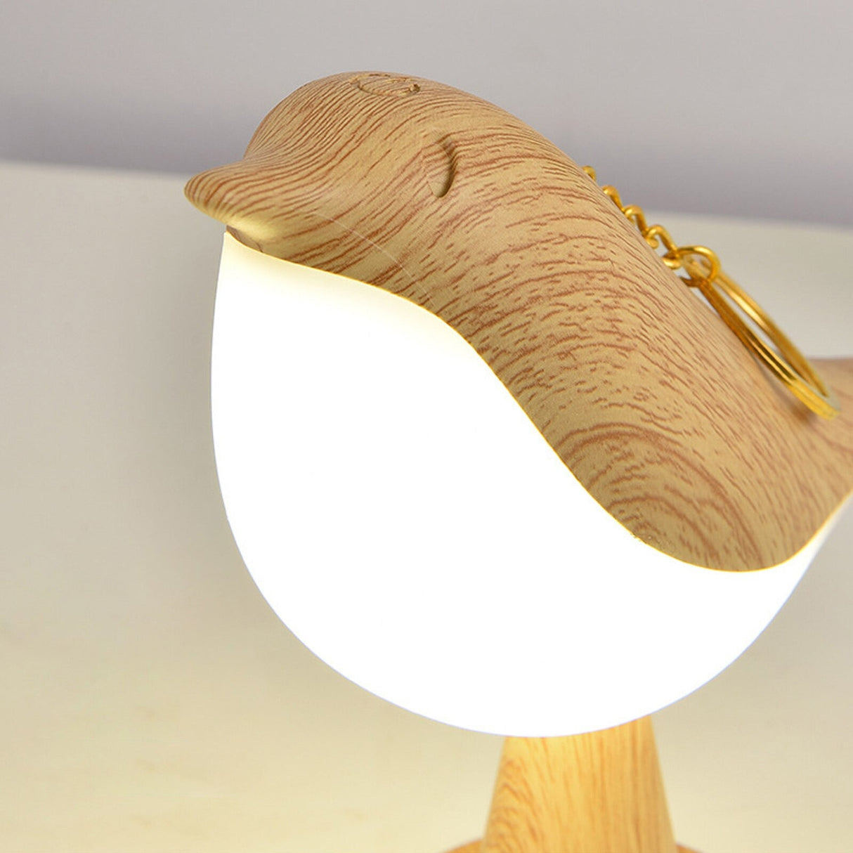 BirdGlow Dekorative Tischleuchte | Stilvolle Designer Lampe | Natürliche Materialien | Exklusive Deko für Zuhause