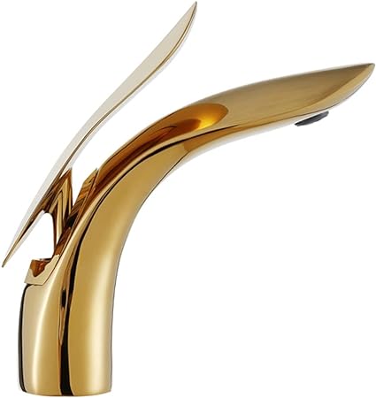 LuxFlow Moderne Badezimmerarmatur | Luxuriöses Design | Einfache Installation | Wasserfall-Effekt