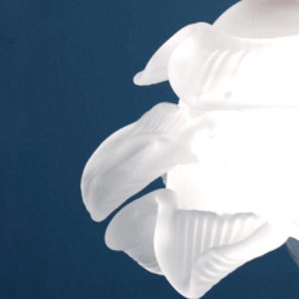 LumaBloom Französische Vintage LED Pendelleuchte | Blütenförmiges Glasdesign | 1-Licht | Elegante Beleuchtung