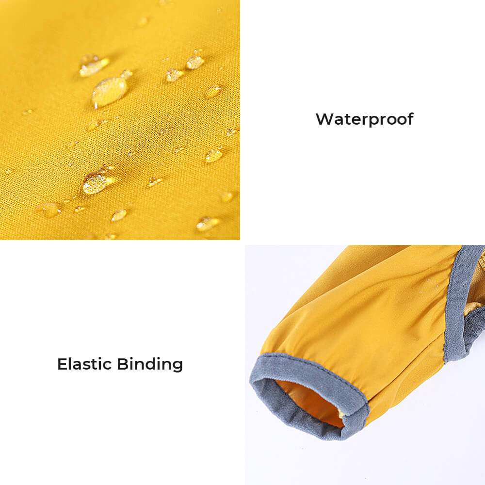 RainBuddy Wasserdichter Hunderegenmantel | Reflektierende Streifen | Verstellbar & Mit Kapuze