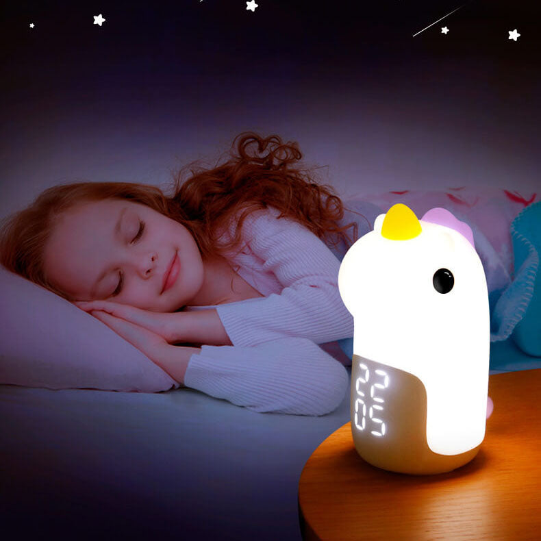 Unilora DreamLight Wecker | Einhorn Design | Timer & LED Nachtlicht | Kinderzimmer-Deko