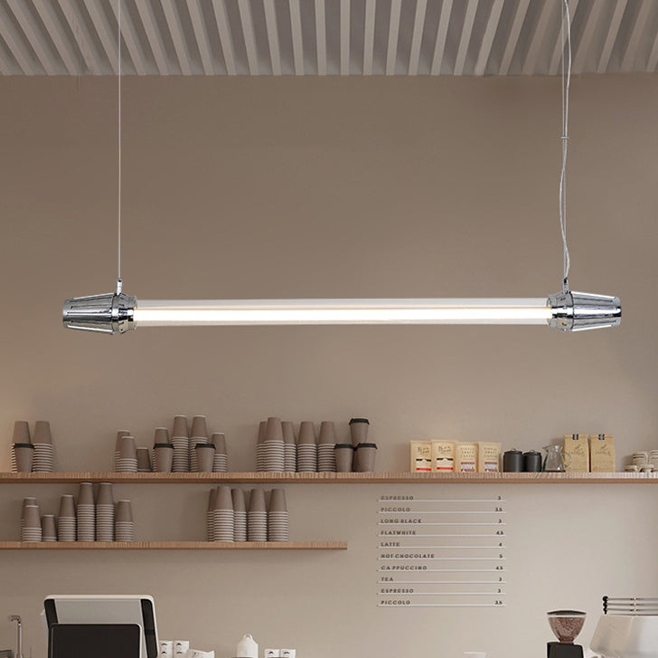 IllustraLine Industrial LED Hängeleuchte | Aluminium-Acryl Design | Esszimmerlampe | Warmweiß & Neutralweiß | Modern & Stilvoll