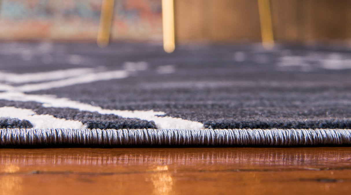 Rautanova Moderner Teppich mit verblasstem Rautenmuster | Weich & Strapazierfähig | Perfekt für Wohnzimmer & Schlafzimmer