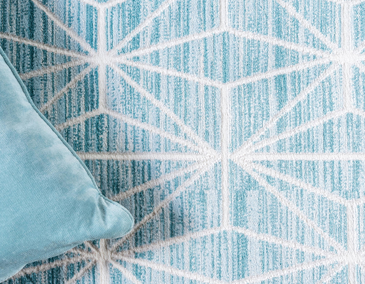 AaroLoom Moderner Geometrischer Teppich | Große Teppiche | Weich & Pflegeleicht | Stilvolle Dekoration für Zuhause