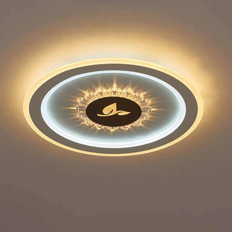 Lumivolt Astra LED Deckenleuchte | Modernes Acryl-Design | Farbwechsel | Dimmbar mit Fernbedienung