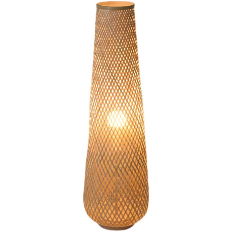 BambooGlow Design Stehleuchte | LED-Bambuslampe | Handgefertigt | Stimmungslicht | Dekorative Beleuchtung für Zuhause