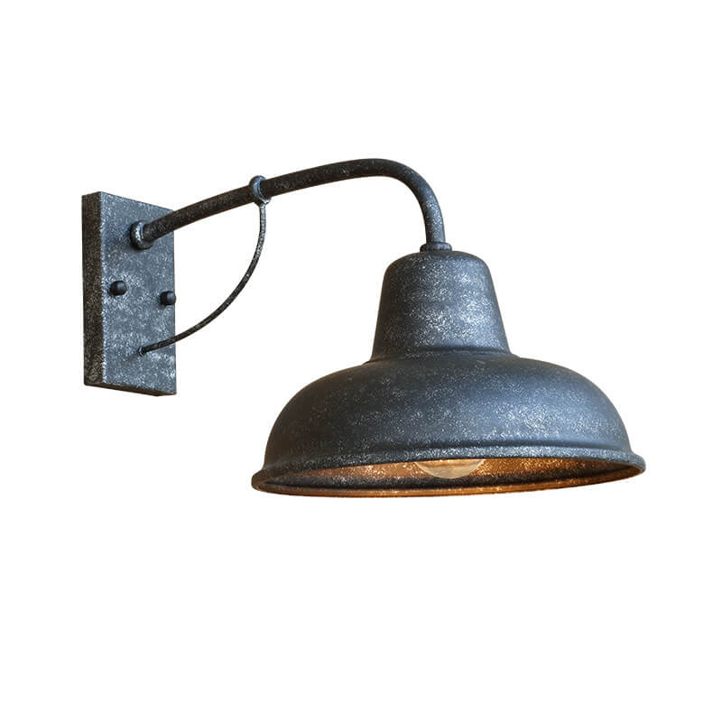 VeroLux Vintage Outdoor Wandlampe | Wasserdicht | Eisen | 1-Licht | Industrielampe für Terrasse & Garten | Beleuchtung für außen