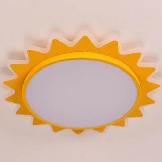 SunnyLuxe Kreatives Cartoon LED Deckenlicht | Sonnendesign | Kinderzimmer | Dimmbare Beleuchtung